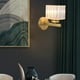 thumbnail image 3 of Lámpara de pared nórdica, apliques, iluminación de lámpara de noche E27, LED de ahorro de energía arriba / abajo para la decoración para hogar de la Cuadrado de oro Salvador lámpara de pared, 3 of 8