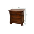 thumbnail image 4 of Miekor Furniture Baltimore Wood Nightstand with Hidden Jewelry Drawer in Dark Walnut W5U697, 4 of 7
