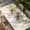 Sage Green Beige, variant on Green Table Cloths for 8 Foot Rectangle Tables, Eucalyptus Leaves Patio Waterproof Elastic Fitted Tablecloths, Washable Rectangular Table Cover for Camping