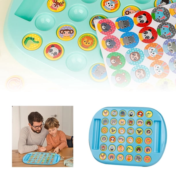 Juego Infantil De Eliminación De Fichas Para Dos Jugadores. Ejercicio De Emparejamiento. Atención. Juguete Interactivo Para Padres E Hijos.