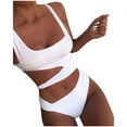thumbnail image 2 of MSJUHEG One Piece Swimsuit Women,White One Piece Swimsuits for Women,One Shoulder Swimsuits for Women,Swimsuit Bikini Bathing Suit,One Piece Body Suits for Womens,Bathing Suit for Women White S, 2 of 9