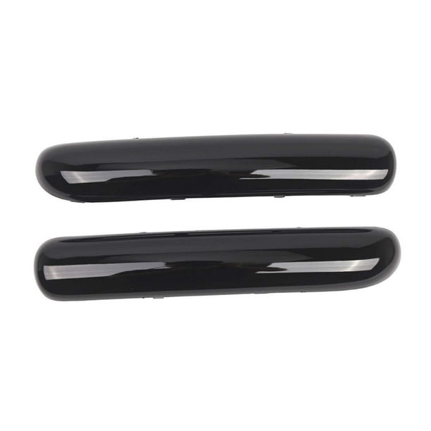 2 piezas de cubiertas de molduras de parachoques delantero 51116800142, ambos lados, repuestos de reparación de automóviles Negro