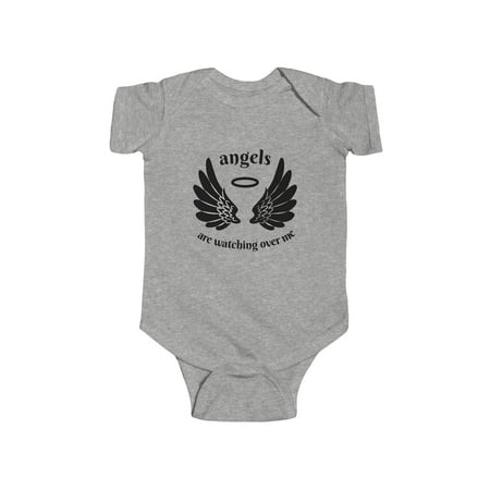 

Angels Are Watching Over Me Baby or Newborn Onesie