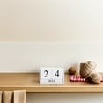 thumbnail image 4 of AURARMLET Tabletop Perpetual Flip Calendar Rustic Design For Living Room 1Set, 4 of 6