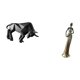 thumbnail image 5 of Estatua del toro,Estatua de toro,figura decorativa para escritorio,Arte decorativo coleccionable para el hogar y la oficina,Figura de escritorio,Figuras africanas de arte,artesanías,escritorio, 5 of 8