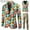 Multicolor, variant on Azrian Men Suit Men's Fashion Valentine's Day Suit Jacket + Vest + Suit Pants Three-piece Set