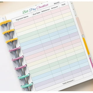 Bill Organizer Budget Planner Book - Monthly Budget Notebook and Expense Tracker – Finance Planner Bundled with Cash Envelopes – Budget Le