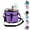 Purple, variant on Family Size 4 Compartment Insulated Drink Bag, 4 Slot Tumbler Carrier with Removable Divider & Adjustable Strap, Water Bottle & Coffee Holder Tote for Hiking, Sports, Travel and Daily Outings(Pink)