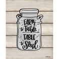 thumbnail image 3 of Imperfect Dust 15x18 Black Modern Framed Museum Art Print Titled - Farm to Table ~ Table to Soul, 3 of 5