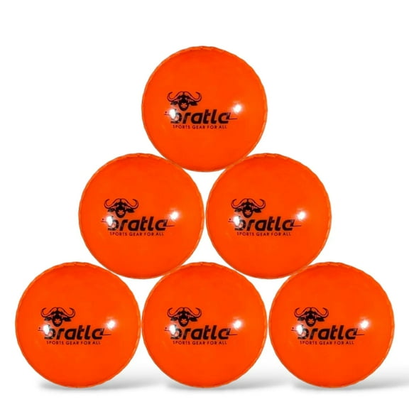 Bratla Wind Cricket Balls - Soft Training Practice Cricket Air Balls for Coaching Indoor & Outdoor - Pack of 6