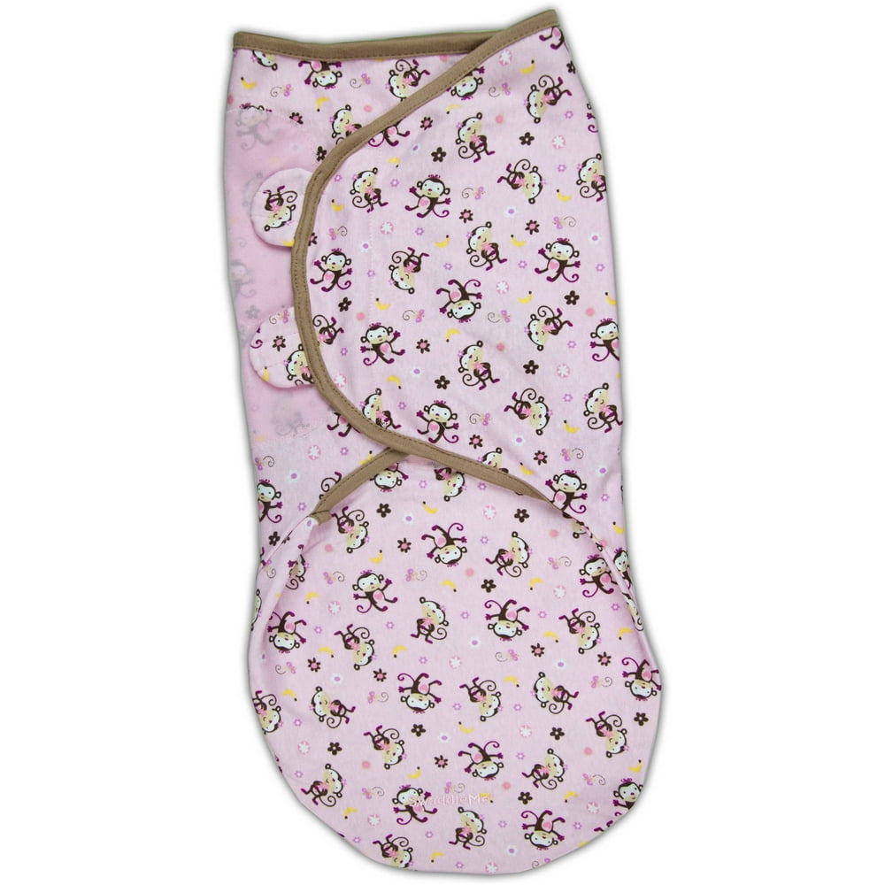 SwaddleMe Original Swaddle, 1Pack, Jungle Hunnies, Large
