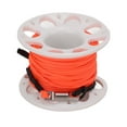 thumbnail image 4 of Finger Spool Plastic Spool Reel with Double End Bolt Snap Orange Line 15M for Wreck Scuba Diving, 4 of 8
