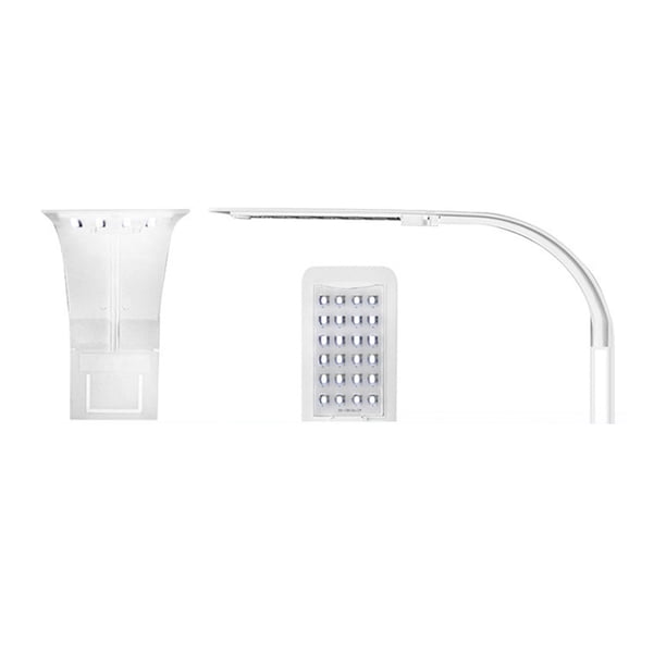 Greeniant Luz LED para acuario, plantas acuáticas, lámpara impermeable con Clip para cultivo, hogar, Hotel, oficina, dormitorio, pecera, herramienta de Luces de acuario Blanco Tipo 1 Greeniant PT004413-01