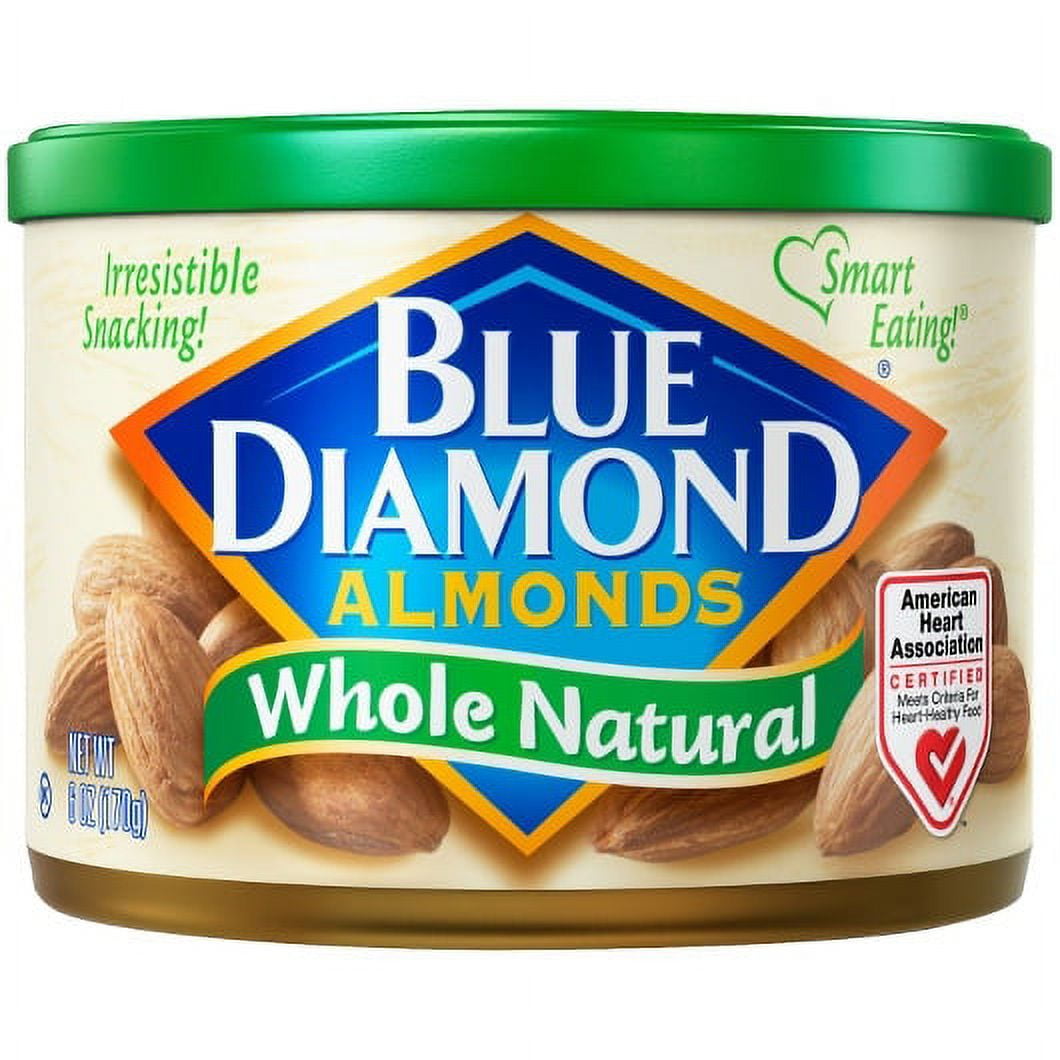 (Price/Case)Blue Diamond Almonds Almond Whole Natural 6Oz, 6 Ounces, 12 per case