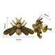 thumbnail image 2 of Pomo de armario con forma de abeja, tiradores de latón para muebles, pomos y tiradores de puertas, armarios, oro antiguo, 2 of 7