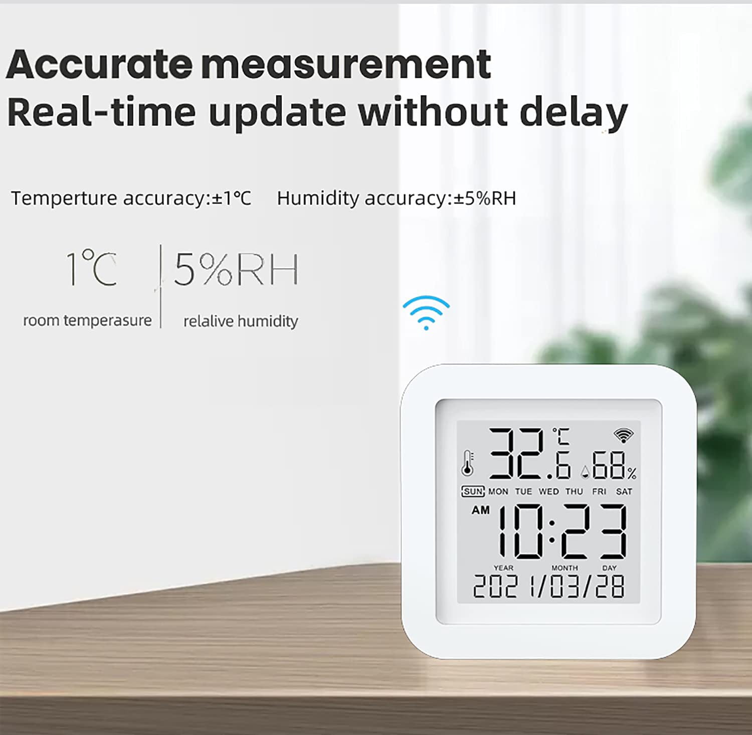 ST3 WiFi Room Thermometer Hygrometer, Email Alarm, App Notification, Data