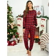 thumbnail image 3 of Avidlove Matching Family Christmas Pajama Sets Womens Mens Kids Pjs Long Sleeve Sleepwear Holiday Lounge Sets, 3 of 8
