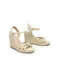 thumbnail image 4 of BURUDANI Women's Raffia-Wrapped Stylish Espadrilles Wedges, 4 of 6