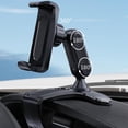thumbnail image 2 of Support de Téléphone pour Voiture, Rotation à 360°, Support de Téléphone Cellulaire pour Voiture, Support à Pince, Convient aux Téléphone Intelligent de 4 à 7 Pouces (Noir), 2 of 3