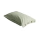 thumbnail image 1 of Fundas de almohada estilo lino de 74 x 48 cm, protectoras de almohada tejidas con cierre de botón, fundas de almohada suaves y transpirables para dormir, fundas de almohada decorativas de tamaño, 1 of 8