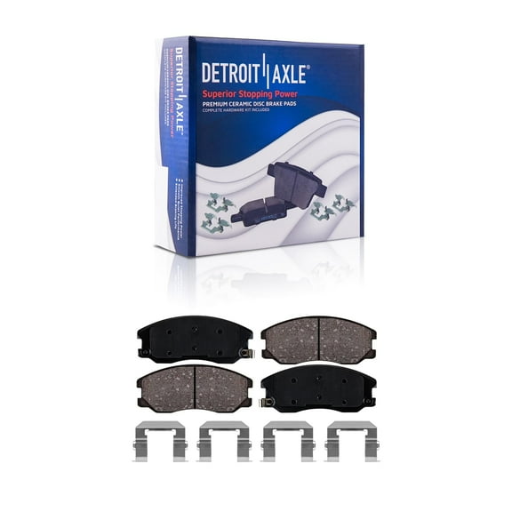 Detroit Axle - Front Brake Pads for Chevrolet Captiva Sport Equinox Pontiac Torrent Saturn Vue Suzuki XL-7, Ceramic Brake Pads w/Hardware Replacement