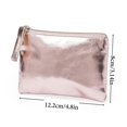 thumbnail image 2 of Waterproof Zipper Slim Purse Storage Coin Bag Short Wallet Card Holder Coin Purses GOLD, 2 of 8