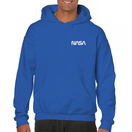 NASA Worm Logo Crest Unisex Hoodie Astronaut Space Mars Souvenir Emblem