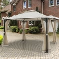 thumbnail image 5 of Topbuy 12'x 10'Octagonal Tent Outdoor Gazebo Canopy Shelter with Mosquito Netting Beige & Tan, 5 of 5