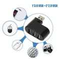 thumbnail image 4 of Hub USB, Hub USB 3.0 De 3 Puertos Con Diseño Giratorio De 180 Grados, Transferencia De Datos Ultradelgada SuperSpeed ​​​​de 5 Gbps, Compatible Con Windos, , , Computadora, 4 of 7