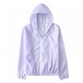 thumbnail image 1 of Veste Légère à Capuche Protection Solaire UPF 50+ pour Femmes Extérieure Séchage Rapide Course Randonnée Manches Longues, 1 of 7