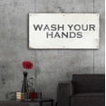 thumbnail image 5 of Epic Art 'Wash Your Hands' by Linda Woods, Acrylic Glass Wall Art, 48"x24", 5 of 8
