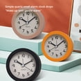 thumbnail image 2 of Billuyoard Reloj despertador de de escritorio nórdico, alarmas para estudiantes de forma redonda, luz nocturna para dormitorio, tipo , regalo de Type2 NO2, 2 of 6