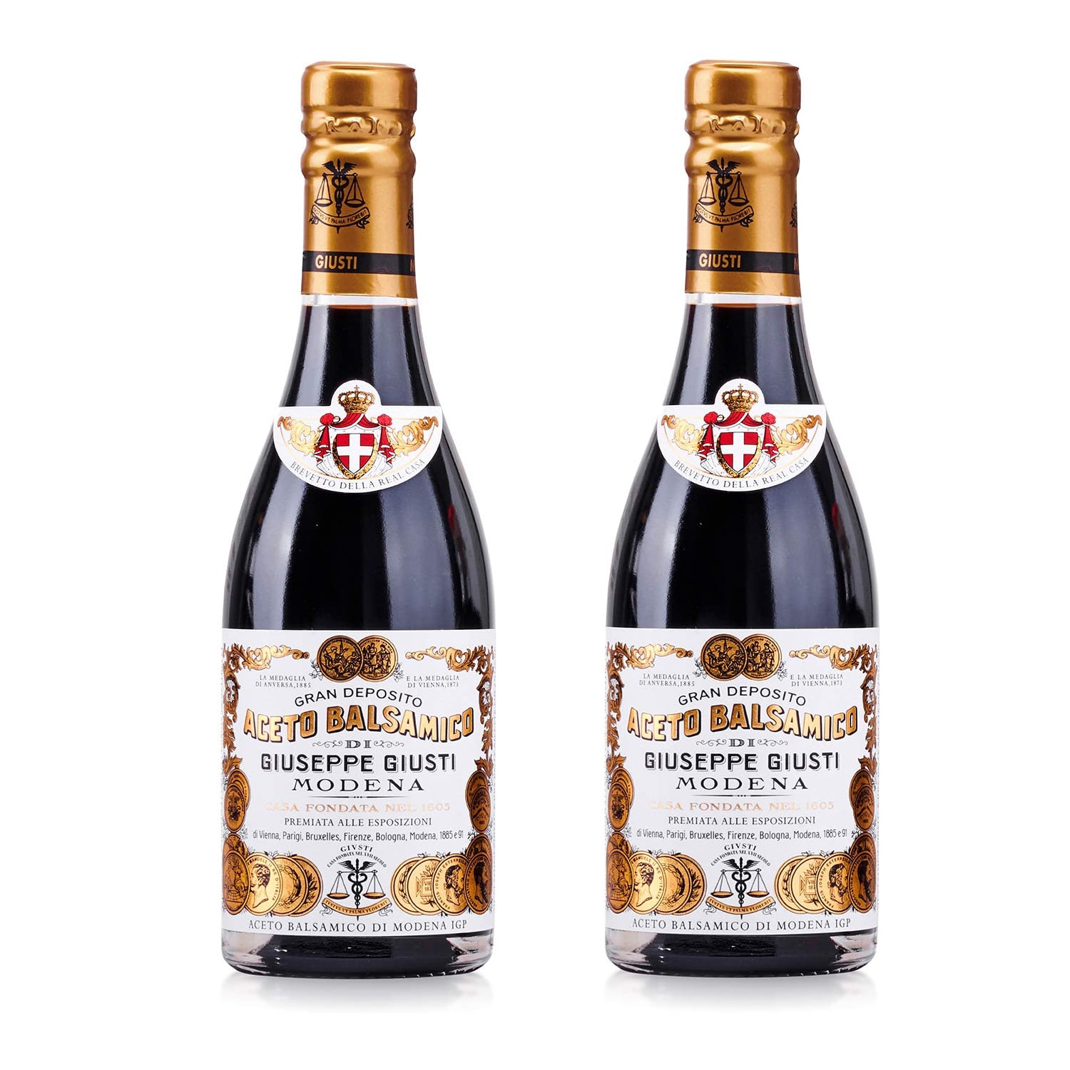 Giusti Balsamic Vinegar Of Modena IGP - 8.45 Fl Oz Italian Gourmet Vinegar For Salads, Cheese & Cocktails - Gold Medal Winner