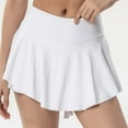 thumbnail image 2 of Ediodpoh Tennis Skirt High Waist Women Athletic Skorts for Sports Tennis Badminton Dance and Yoga with Design Mini Skirts for Women White XL, 2 of 4