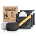 thumbnail image 1 of Bolsa exfoliante Soap Pocket Squares, paquete de 3, más 2 almohadillas elevadoras, 1 of 5