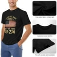 thumbnail image 6 of DD214 Alumni Official Men's Cotton Short Sleeve HD Print Tee for Casual T-Shirt Crew Neck Top Black XL, 6 of 7