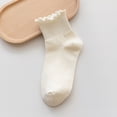 thumbnail image 5 of Ticikt Women's Soft Cotton Crew Socks, Neutral Tone Mid-Calf Socks for All Seasons,Beige, 5 of 5