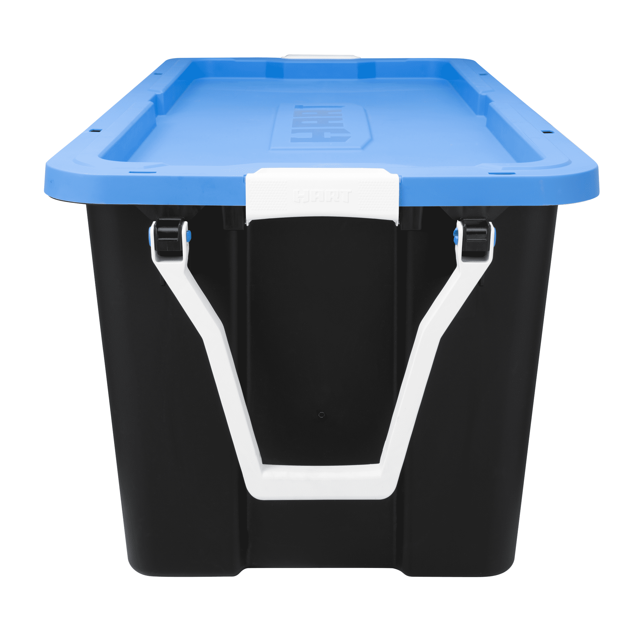 HART 50 Gallon Rolling Plastic Storage Bin Container with Pull
