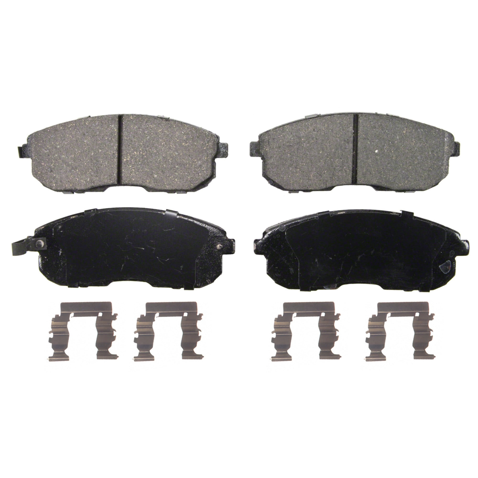 Rear Wagner QuickStop ZD536 Ceramic Disc Pad Set Includes Pad Installation Hardware 