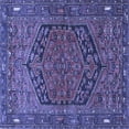 thumbnail image 1 of Ahgly Company Indoor Square Persian Blue Traditional Area Rugs, 6' Square, 1 of 4