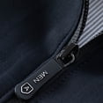thumbnail image 6 of Men's Lightweight Bomber Jacket Plaid Causal Fashion Stylish Windbreaker Light Jacket with Zipper Pocket Size 4XL Dark Blue-C, 6 of 9