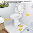 thumbnail image 2 of DWVO Portable RV Toilet Gravity Pedal Flush for Indoor Outdoor, White, 2 of 9