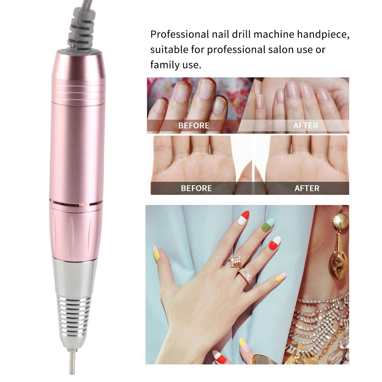 Handpiece Nail Machine Handpiece Lightweight Easy To Operate Nail Drill Replacement Handle For 202 278 288 Nail Machine