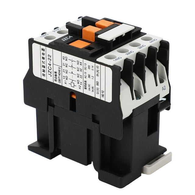 2NO 2NC AC Contactor, 3 Phase AC Contactor DIN Rail Mounting Strong Load Capacity For Power Distribution 24V,36V,110V,220V,380V