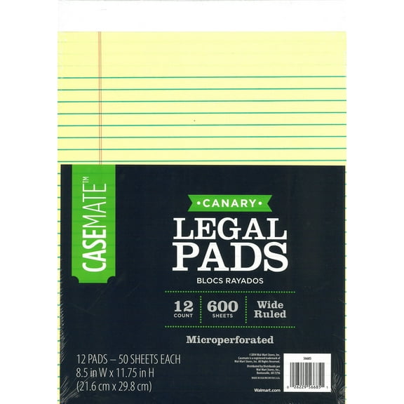 Casemate 12pk 50ct Can Lgl Pd 8.5x11.75"