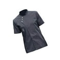 thumbnail image 1 of Veste de Chef Manches Courtes Vêtements de Cuisine Vestes de Service Hommes Simple Veste de Chef pour Restaurant Gris TG, 1 of 8
