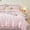Pink Gingham, variant on Full Gingham Bed in a Bag Ruffled Comforter Set 5 count Cozy Checkered Bedding Set Grid Bed Set for Seasons ( Gingham, Full)