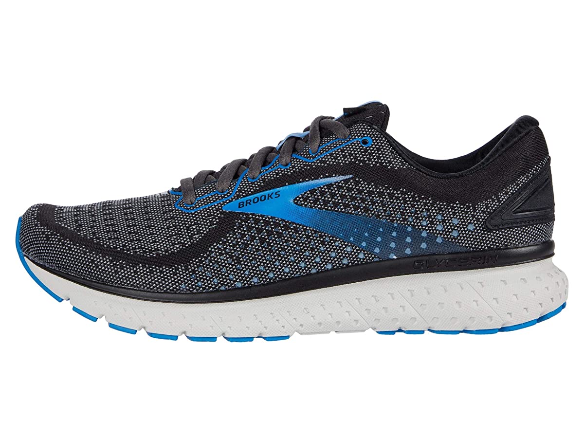 Brooks Mens Launch 7 Running Shoe 8 Black/Ebony/Blue - image 2 of 5