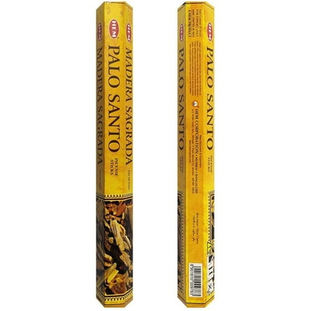"HEM Palo Santo Incense Sticks Agarbatti Masala - Pack of 20 Sticks Tube, Traditionally Handrolled Quality Indian Incense for Healing Meditation Yoga.., By Visit the HEM Store"