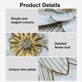 thumbnail image 6 of Liffy Elegant Extra Large Metal Flower Wall Decor for Home & Yard - White Gold 20" 3D Appearance. Wire Artwork Perfect for Patio & Porch., 6 of 8